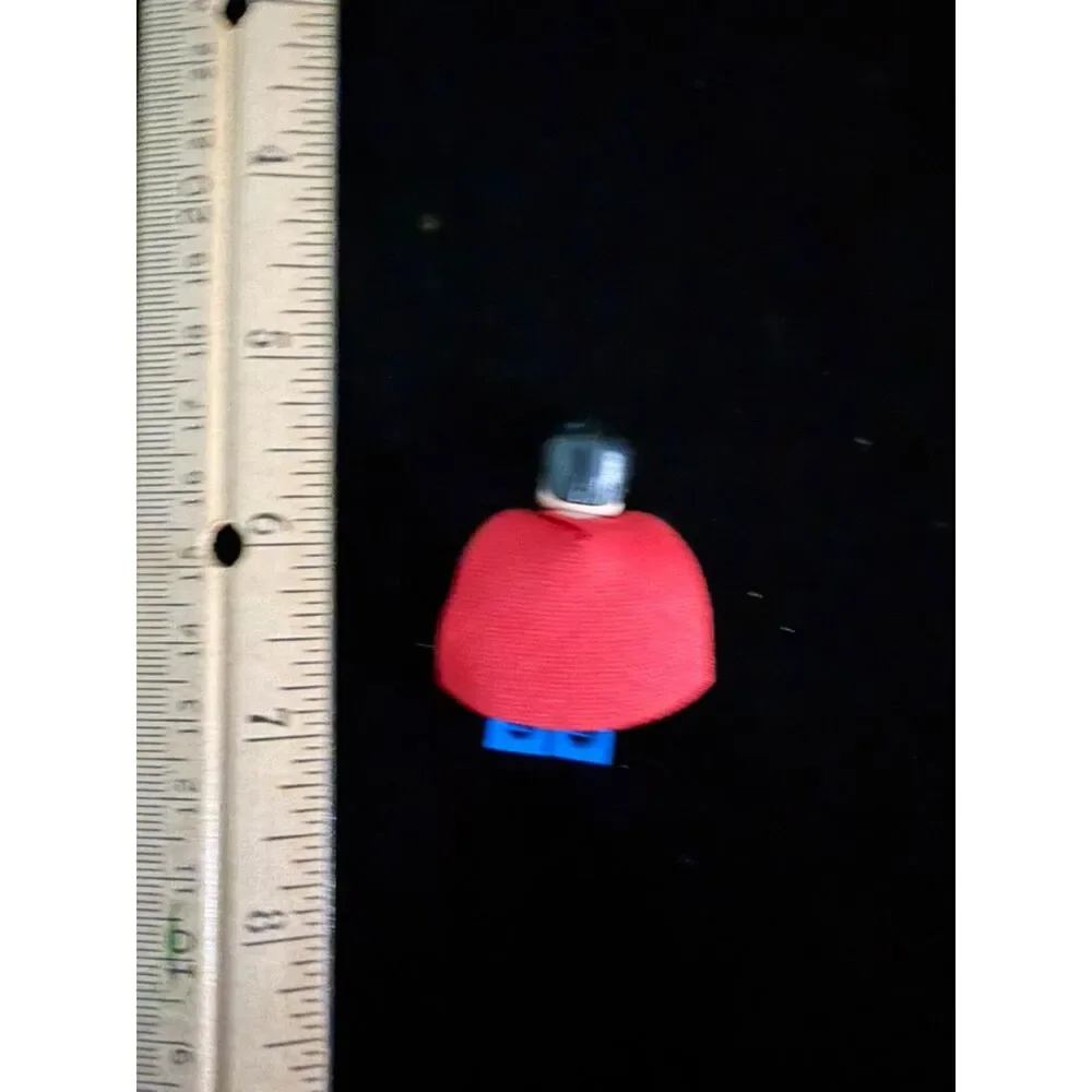 Legos super heroes superman minifig with red cape